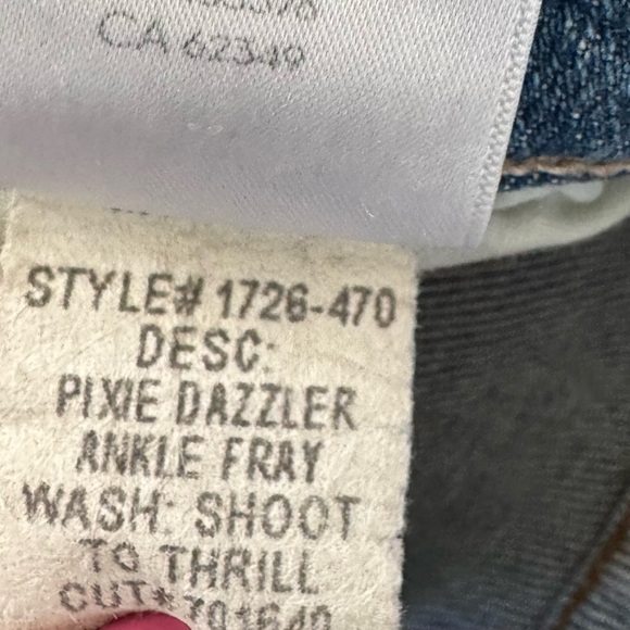 MOTHER Pixie Dazzler Ankle Fray Shoot to Thrill size 31 - Picture 14 of 14